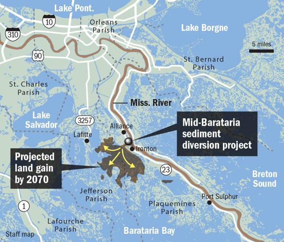 Mid-Barataria diversion map